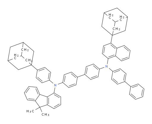 N4-([1,1'-biphenyl]-4-yl)-N4-(4-(adamantan-1-yl)naphthalen-1-yl)-N4'-(4-(adamantan-1-yl)phenyl)-N4'-(9,9-dimethyl-9H-fluoren-4-yl)-[1,1'-biphenyl]-4,4'-diamine