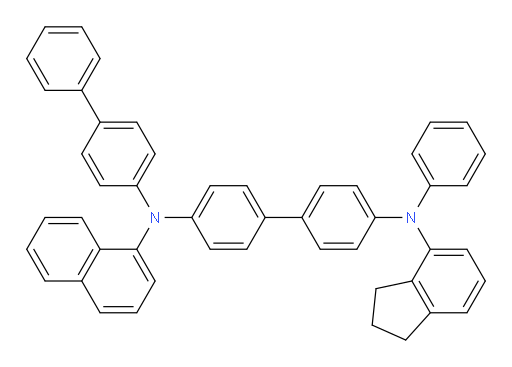N4-([1,1'-biphenyl]-4-yl)-N4'-(2,3-dihydro-1H-inden-4-yl)-N4-(naphthalen-1-yl)-N4'-phenyl-[1,1'-biphenyl]-4,4'-diamine