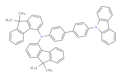 N-(4'-(9H-carbazol-9-yl)-[1,1'-biphenyl]-4-yl)-N-(9,9-dimethyl-9H-fluoren-4-yl)-9,9-dimethyl-9H-fluoren-4-amine