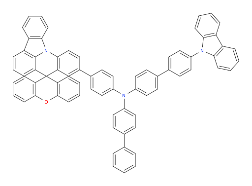 N-([1,1'-biphenyl]-4-yl)-4'-(9H-carbazol-9-yl)-N-(4-(spiro[indolo[3,2,1-de]acridine-8,9'-xanthen]-10-yl)phenyl)-[1,1'-biphenyl]-4-amine