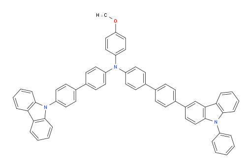 N-(4'-(9H-carbazol-9-yl)-[1,1'-biphenyl]-4-yl)-N-(4-methoxyphenyl)-4'-(9-phenyl-9H-carbazol-3-yl)-[1,1'-biphenyl]-4-amine