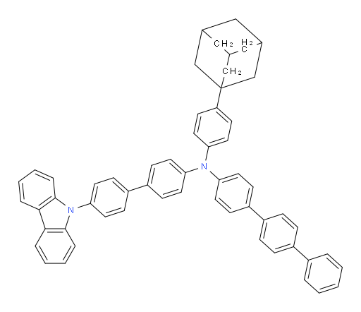 N-(4'-(9H-carbazol-9-yl)-[1,1'-biphenyl]-4-yl)-N-(4-(adamantan-1-yl)phenyl)-[1,1':4',1''-terphenyl]-4-amine