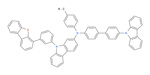 N-(4'-(9H-carbazol-9-yl)-[1,1'-biphenyl]-4-yl)-9-(3-(dibenzo[b,d]furan-4-yl)phenyl)-N-(p-tolyl)-9H-carbazol-2-amine