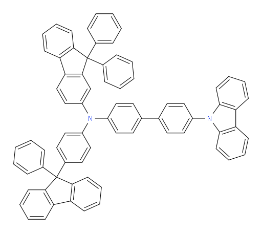 N-(4'-(9H-carbazol-9-yl)-[1,1'-biphenyl]-4-yl)-9,9-diphenyl-N-(4-(9-phenyl-9H-fluoren-9-yl)phenyl)-9H-fluoren-2-amine