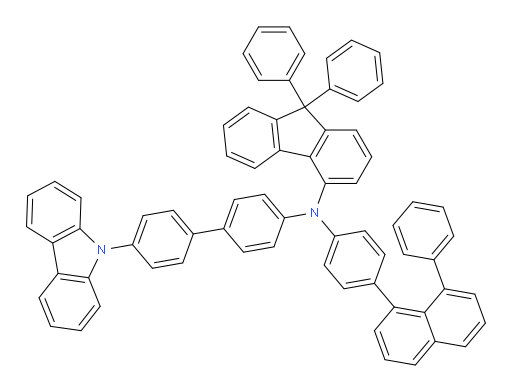 N-(4'-(9H-carbazol-9-yl)-[1,1'-biphenyl]-4-yl)-9,9-diphenyl-N-(4-(8-phenylnaphthalen-1-yl)phenyl)-9H-fluoren-4-amine