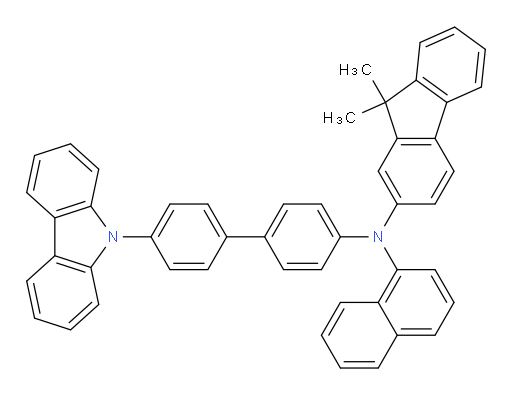 N-(4'-(9H-carbazol-9-yl)-[1,1'-biphenyl]-4-yl)-9,9-dimethyl-N-(naphthalen-1-yl)-9H-fluoren-2-amine