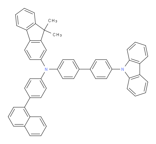 N-(4'-(9H-carbazol-9-yl)-[1,1'-biphenyl]-4-yl)-9,9-dimethyl-N-(4-(naphthalen-1-yl)phenyl)-9H-fluoren-2-amine