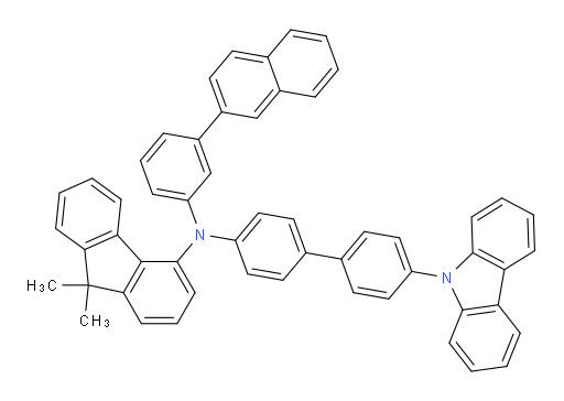 N-(4'-(9H-carbazol-9-yl)-[1,1'-biphenyl]-4-yl)-9,9-dimethyl-N-(3-(naphthalen-2-yl)phenyl)-9H-fluoren-4-amine