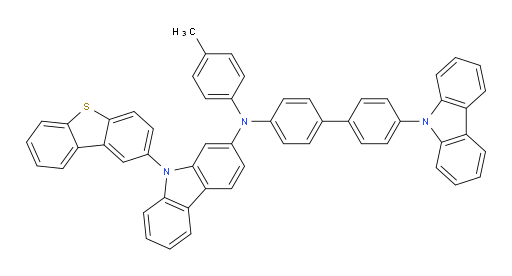 N-(4'-(9H-carbazol-9-yl)-[1,1'-biphenyl]-4-yl)-9-(dibenzo[b,d]thiophen-2-yl)-N-(p-tolyl)-9H-carbazol-2-amine
