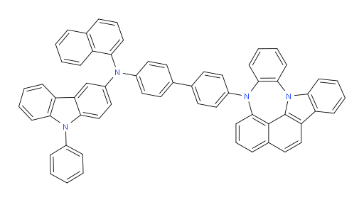 N-(4'-(4H-4,8b-diazaindeno[1,2,3-gh]pleiaden-4-yl)-[1,1'-biphenyl]-4-yl)-N-(naphthalen-1-yl)-9-phenyl-9H-carbazol-3-amine