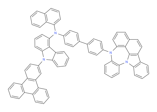 N-(4'-(4H-4,8b-diazaindeno[1,2,3-gh]pleiaden-4-yl)-[1,1'-biphenyl]-4-yl)-N-(naphthalen-1-yl)-9-(triphenylen-2-yl)-9H-carbazol-4-amine