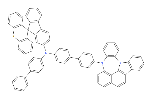 N-(4'-(4H-4,8b-diazaindeno[1,2,3-gh]pleiaden-4-yl)-[1,1'-biphenyl]-4-yl)-N-([1,1'-biphenyl]-4-yl)spiro[fluorene-9,9'-thioxanthen]-2-amine