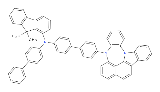 N-(4'-(4H-4,8b-diazaindeno[1,2,3-gh]pleiaden-4-yl)-[1,1'-biphenyl]-4-yl)-N-([1,1'-biphenyl]-4-yl)-9,9-dimethyl-9H-fluoren-1-amine