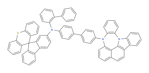 N-(4'-(4H-4,8b-diazaindeno[1,2,3-gh]pleiaden-4-yl)-[1,1'-biphenyl]-4-yl)-N-([1,1'-biphenyl]-2-yl)spiro[fluorene-9,9'-thioxanthen]-2-amine