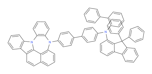 N-(4'-(4H-4,8b-diazaindeno[1,2,3-gh]pleiaden-4-yl)-[1,1'-biphenyl]-4-yl)-N-([1,1'-biphenyl]-2-yl)-9,9-diphenyl-9H-fluoren-1-amine
