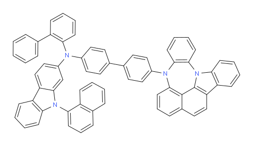 N-(4'-(4H-4,8b-diazaindeno[1,2,3-gh]pleiaden-4-yl)-[1,1'-biphenyl]-4-yl)-N-([1,1'-biphenyl]-2-yl)-9-(naphthalen-1-yl)-9H-carbazol-2-amine