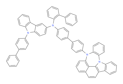 N-(4'-(4H-4,8b-diazaindeno[1,2,3-gh]pleiaden-4-yl)-[1,1'-biphenyl]-4-yl)-N-([1,1'-biphenyl]-2-yl)-9-([1,1'-biphenyl]-4-yl)-9H-carbazol-3-amine