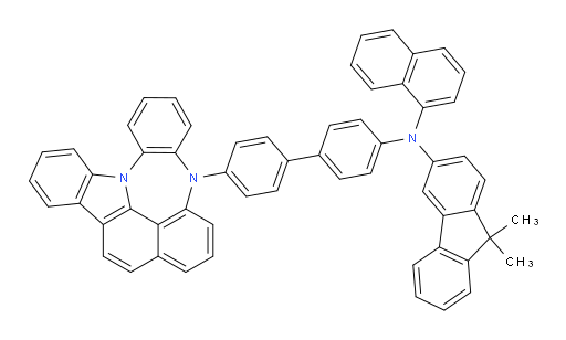 N-(4'-(4H-4,8b-diazaindeno[1,2,3-gh]pleiaden-4-yl)-[1,1'-biphenyl]-4-yl)-9,9-dimethyl-N-(naphthalen-1-yl)-9H-fluoren-3-amine