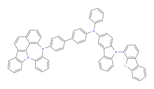 N-(4'-(4H-4,8b-diazaindeno[1,2,3-gh]pleiaden-4-yl)-[1,1'-biphenyl]-4-yl)-9-(dibenzo[b,d]thiophen-4-yl)-N-phenyl-9H-carbazol-3-amine