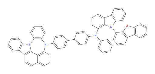 N-(4'-(4H-4,8b-diazaindeno[1,2,3-gh]pleiaden-4-yl)-[1,1'-biphenyl]-4-yl)-9-(dibenzo[b,d]furan-4-yl)-N-phenyl-9H-carbazol-1-amine