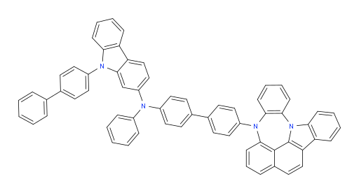 N-(4'-(4H-4,8b-diazaindeno[1,2,3-gh]pleiaden-4-yl)-[1,1'-biphenyl]-4-yl)-9-([1,1'-biphenyl]-4-yl)-N-phenyl-9H-carbazol-2-amine