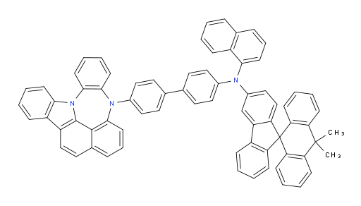 N-(4'-(4H-4,8b-diazaindeno[1,2,3-gh]pleiaden-4-yl)-[1,1'-biphenyl]-4-yl)-10,10-dimethyl-N-(naphthalen-1-yl)-10H-spiro[anthracene-9,9'-fluoren]-3'-amine
