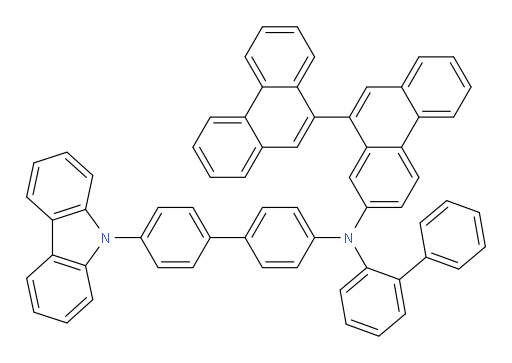 N-(4'-(9H-carbazol-9-yl)-[1,1'-biphenyl]-4-yl)-N-([1,1'-biphenyl]-2-yl)-[9,9'-biphenanthren]-7-amine