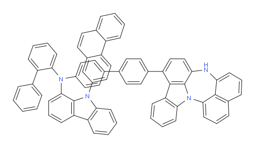 N-(4'-(4H-naphtho[1',8':5,6,7][1,4]diazepino[3,2,1-jk]carbazol-7-yl)-[1,1'-biphenyl]-4-yl)-N-([1,1'-biphenyl]-2-yl)-9-(phenanthren-2-yl)-9H-carbazol-1-amine