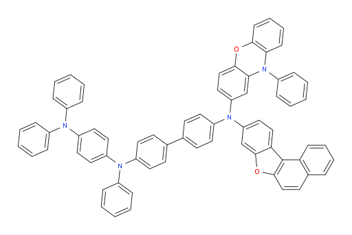 N4-(4-(diphenylamino)phenyl)-N4'-(naphtho[2,1-b]benzofuran-9-yl)-N4-phenyl-N4'-(10-phenyl-10H-phenoxazin-2-yl)-[1,1'-biphenyl]-4,4'-diamine