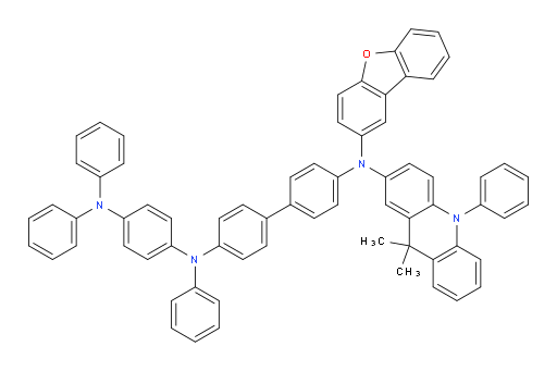 N4-(dibenzo[b,d]furan-2-yl)-N4-(9,9-dimethyl-10-phenyl-9,10-dihydroacridin-2-yl)-N4'-(4-(diphenylamino)phenyl)-N4'-phenyl-[1,1'-biphenyl]-4,4'-diamine