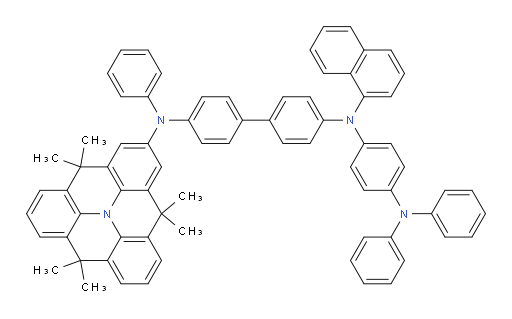 N4-(4-(diphenylamino)phenyl)-N4'-(4,4,8,8,12,12-hexamethyl-8,12-dihydro-4H-benzo[1,9]quinolizino[3,4,5,6,7-defg]acridin-2-yl)-N4-(naphthalen-1-yl)-N4'-phenyl-[1,1'-biphenyl]-4,4'-diamine