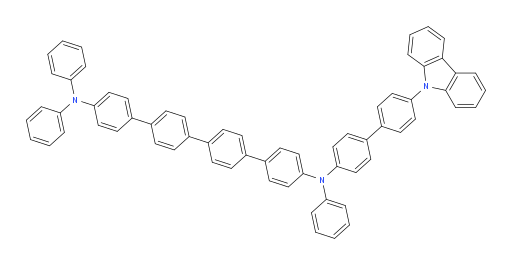 N4-(4'-(9H-carbazol-9-yl)-[1,1'-biphenyl]-4-yl)-N4,N4''',N4'''-triphenyl-[1,1':4',1'':4'',1'''-quaterphenyl]-4,4'''-diamine
