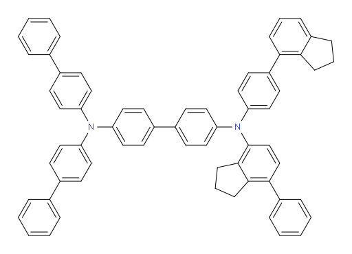 N4,N4-di([1,1'-biphenyl]-4-yl)-N4'-(4-(2,3-dihydro-1H-inden-4-yl)phenyl)-N4'-(7-phenyl-2,3-dihydro-1H-inden-4-yl)-[1,1'-biphenyl]-4,4'-diamine