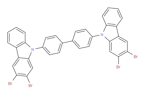 4,4'-bis(2,3-dibromo-9H-carbazol-9-yl)-1,1'-biphenyl