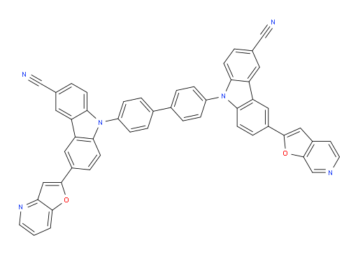 9-(4'-(3-cyano-6-(furo[2,3-c]pyridin-2-yl)-9H-carbazol-9-yl)-[1,1'-biphenyl]-4-yl)-6-(furo[3,2-b]pyridin-2-yl)-9H-carbazole-3-carbonitrile