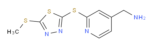 (2-((5-(methylthio)-1,3,4-thiadiazol-2-yl)thio)pyridin-4-yl)methanamine