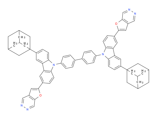4,4'-bis(3-(adamantan-1-yl)-6-(furo[2,3-d]pyridazin-2-yl)-9H-carbazol-9-yl)-1,1'-biphenyl