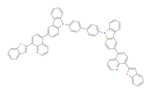 4,4'-bis(3-(8-(benzofuran-2-yl)quinolin-5-yl)-9H-carbazol-9-yl)-1,1'-biphenyl