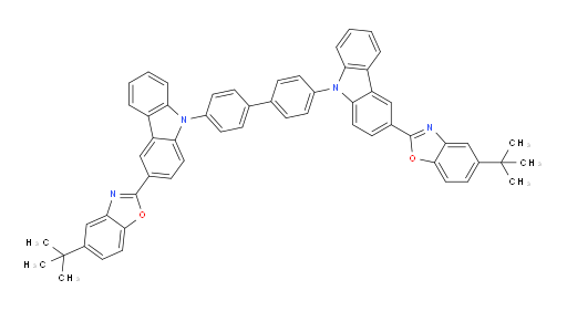 4,4'-bis(3-(5-(tert-butyl)benzo[d]oxazol-2-yl)-9H-carbazol-9-yl)-1,1'-biphenyl