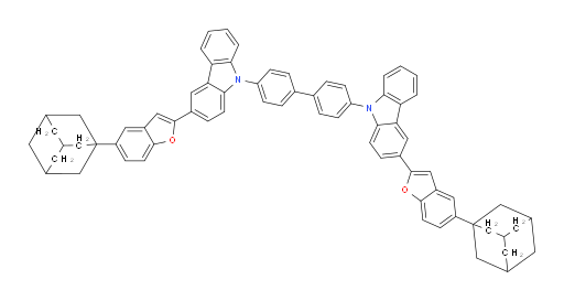4,4'-bis(3-(5-(adamantan-1-yl)benzofuran-2-yl)-9H-carbazol-9-yl)-1,1'-biphenyl