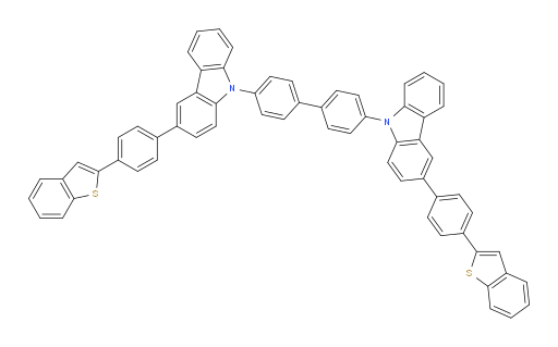 4,4'-bis(3-(4-(benzo[b]thiophen-2-yl)phenyl)-9H-carbazol-9-yl)-1,1'-biphenyl
