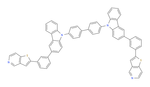 4,4'-bis(3-(3-(thieno[3,2-c]pyridin-2-yl)phenyl)-9H-carbazol-9-yl)-1,1'-biphenyl