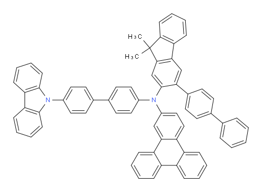 N-(4'-(9H-carbazol-9-yl)-[1,1'-biphenyl]-4-yl)-N-(3-([1,1'-biphenyl]-4-yl)-9,9-dimethyl-9H-fluoren-2-yl)triphenylen-2-amine