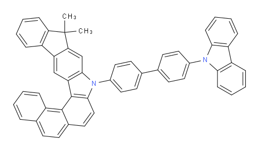 9-(4'-(9H-carbazol-9-yl)-[1,1'-biphenyl]-4-yl)-11,11-dimethyl-9,11-dihydroindeno[2,1-b]naphtho[1,2-g]carbazole