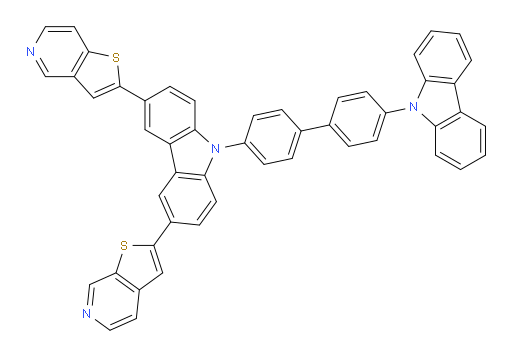 2-(9-(4'-(9H-carbazol-9-yl)-[1,1'-biphenyl]-4-yl)-6-(thieno[2,3-c]pyridin-2-yl)-9H-carbazol-3-yl)thieno[3,2-c]pyridine