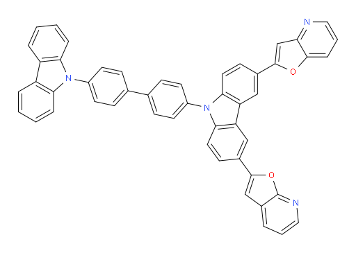 2-(9-(4'-(9H-carbazol-9-yl)-[1,1'-biphenyl]-4-yl)-6-(furo[2,3-b]pyridin-2-yl)-9H-carbazol-3-yl)furo[3,2-b]pyridine