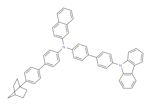 N-(4'-(9H-carbazol-9-yl)-[1,1'-biphenyl]-4-yl)-N-(4'-(bicyclo[2.2.1]heptan-1-yl)-[1,1'-biphenyl]-4-yl)naphthalen-2-amine