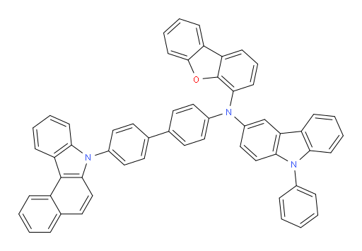 N-(4'-(7H-benzo[c]carbazol-7-yl)-[1,1'-biphenyl]-4-yl)-N-(dibenzo[b,d]furan-4-yl)-9-phenyl-9H-carbazol-3-amine