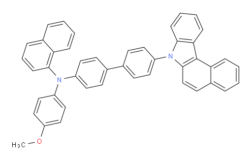 N-(4'-(7H-benzo[c]carbazol-7-yl)-[1,1'-biphenyl]-4-yl)-N-(4-methoxyphenyl)naphthalen-1-amine