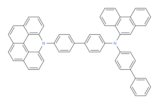 N-(4'-(6H-naphtho[2,1,8,7-klmn]acridin-6-yl)-[1,1'-biphenyl]-4-yl)-N-([1,1'-biphenyl]-4-yl)phenanthren-9-amine